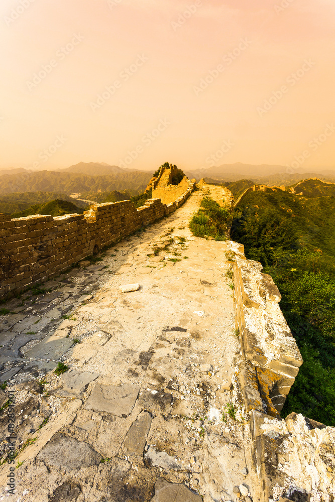 great wall under sunshine