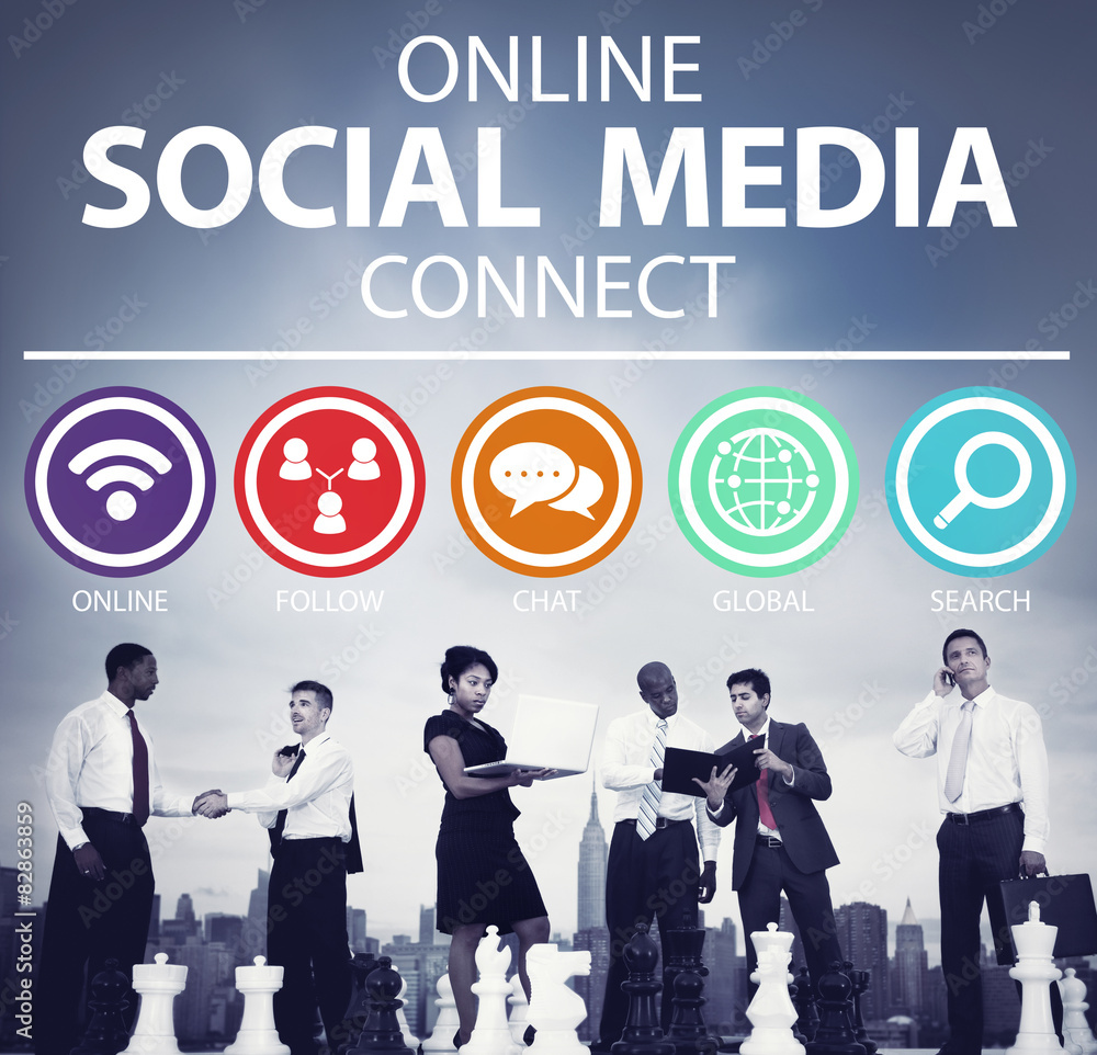 Online Social Media Connect Network Internet Concept