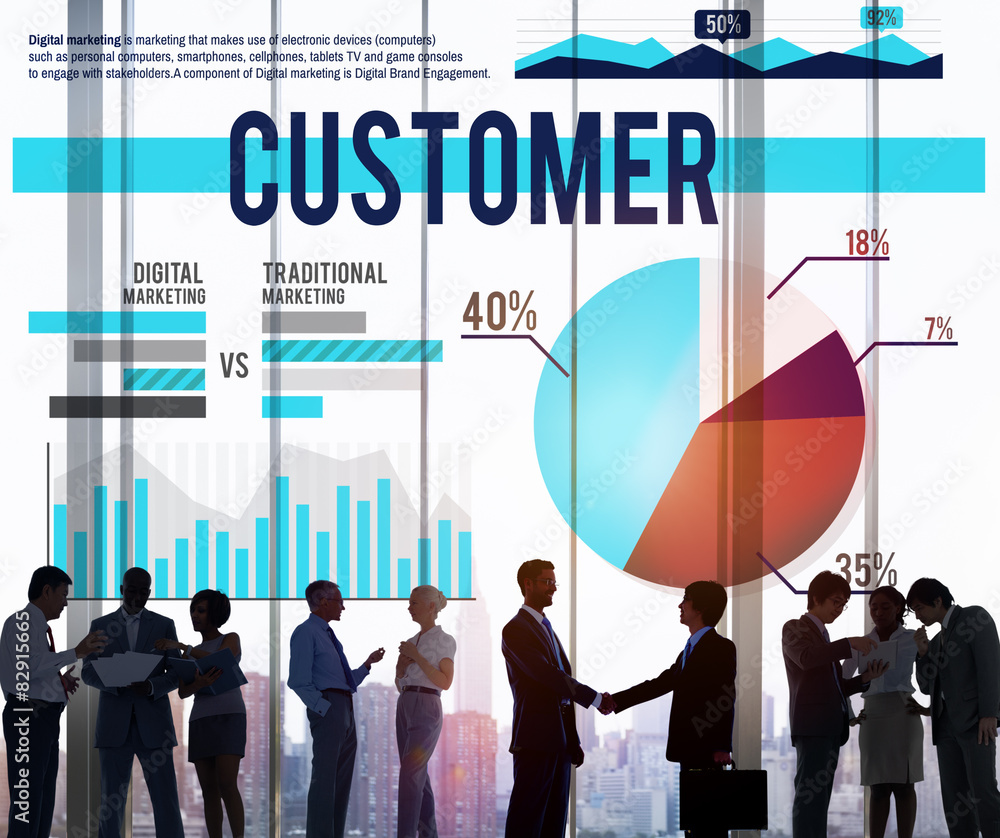 Customer Target Business Marketing Consumer Concept