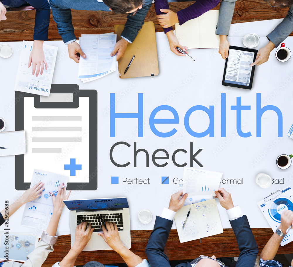 Health Check Insurance Check Up Check List Medical Concept