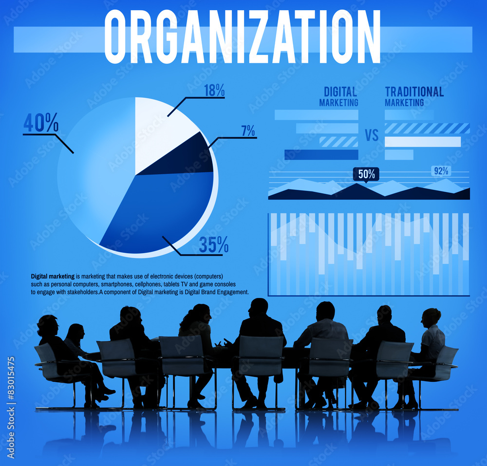 Organization Company Business Group Management Concept