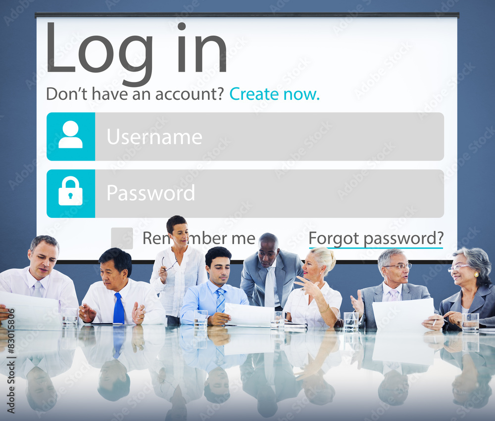 Log in Password Identity Internet Online Privacy Concept