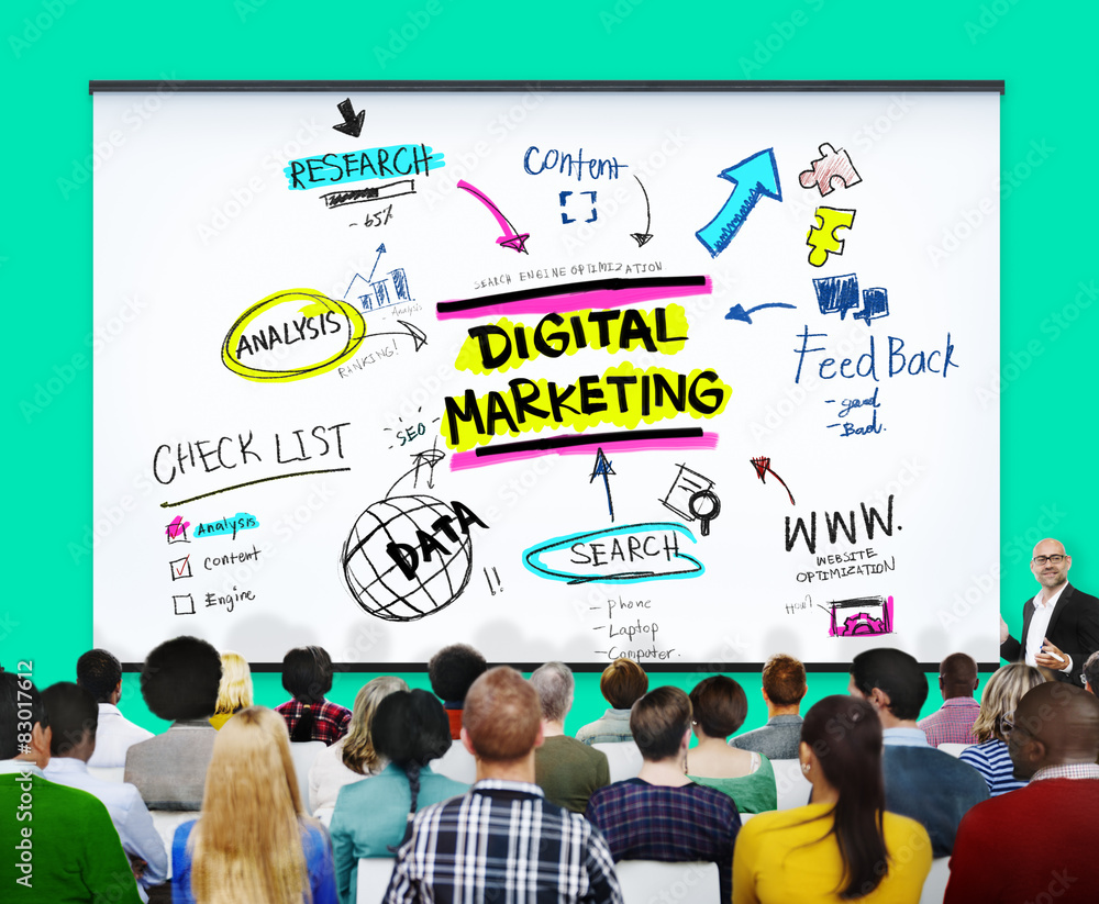 Digital Marketing Branding Strategy Online Media Concept