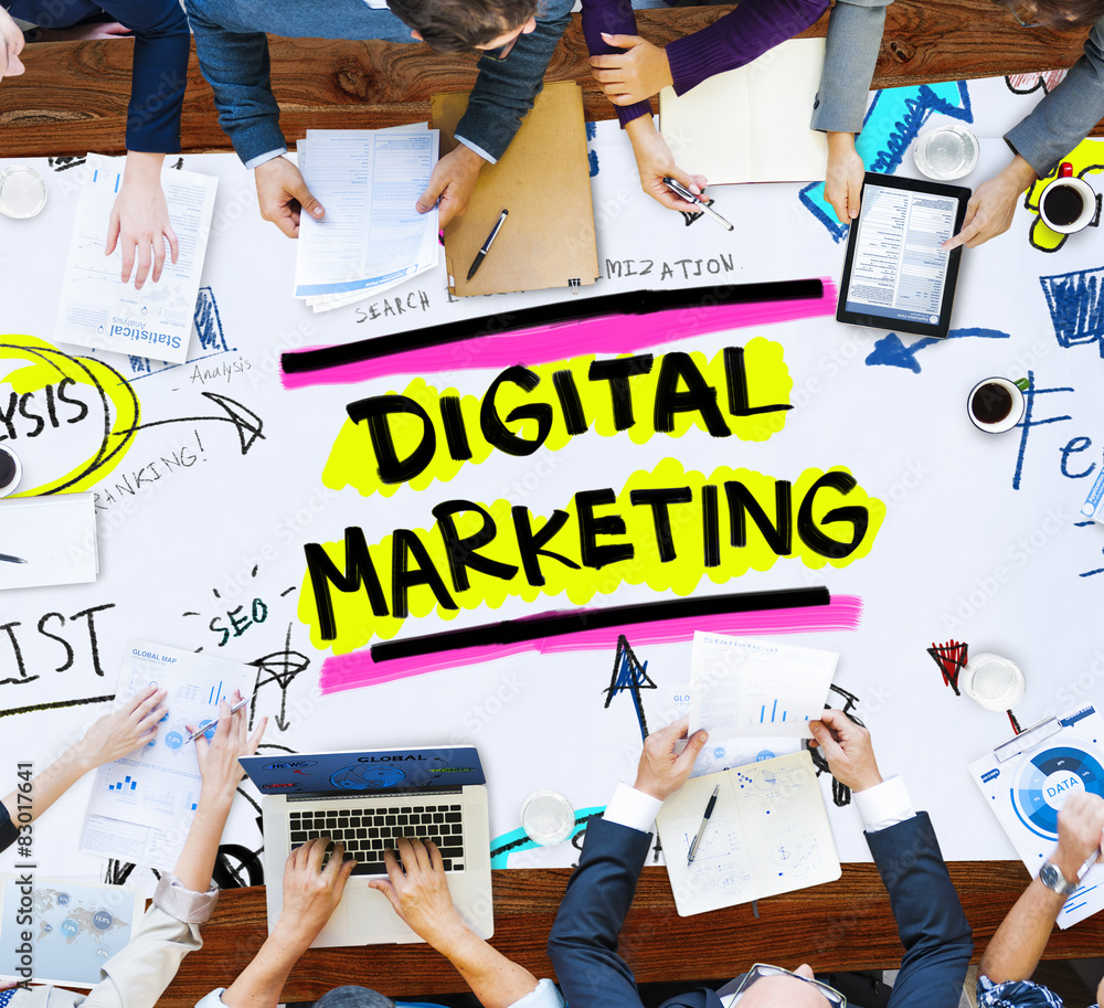 Digital Marketing Branding Strategy Online Media Concept