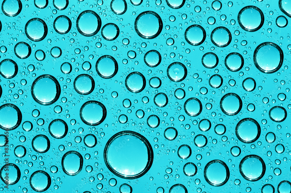  drops on glass