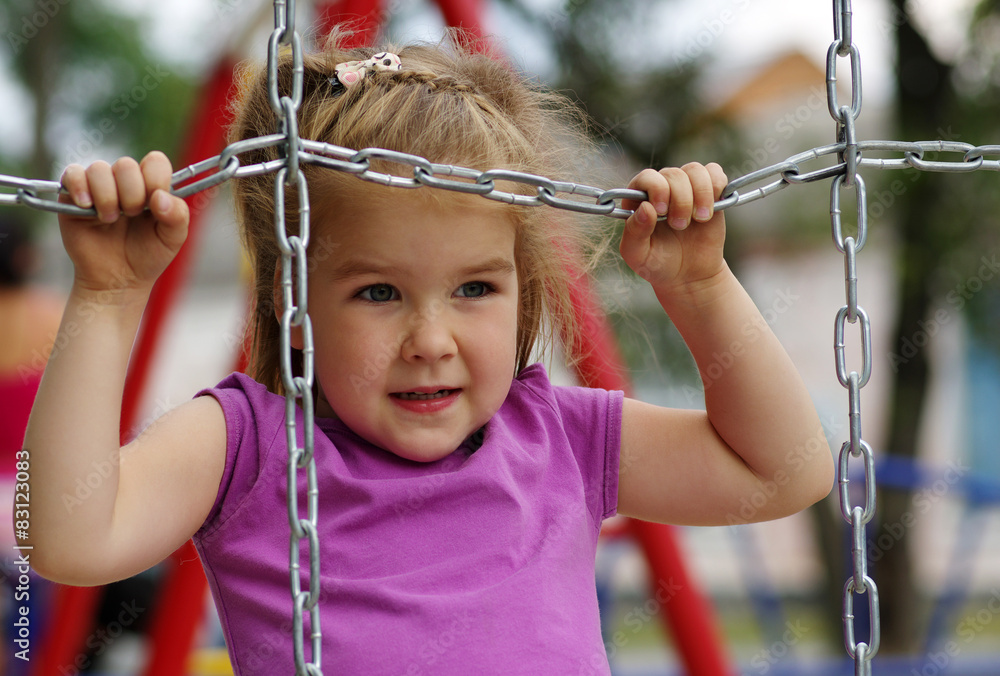  girl on the playground