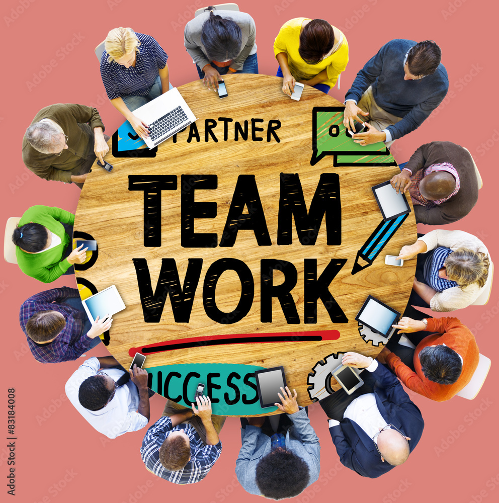 Team Teamwork Group Collaboration Organization Concept