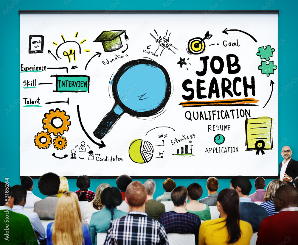 Job Search Qualification Resume Recruitment Hiring Application C