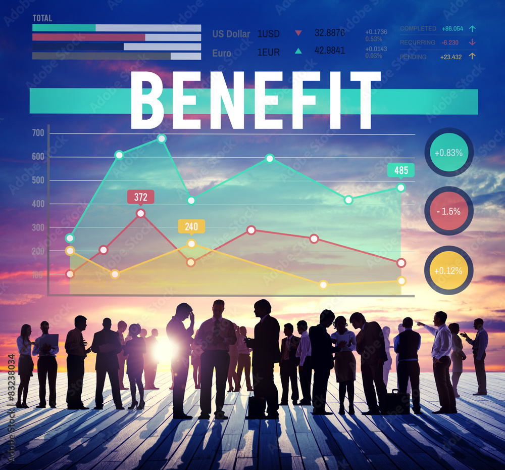 Benefit Profit Value Perks Marketing Business Concept