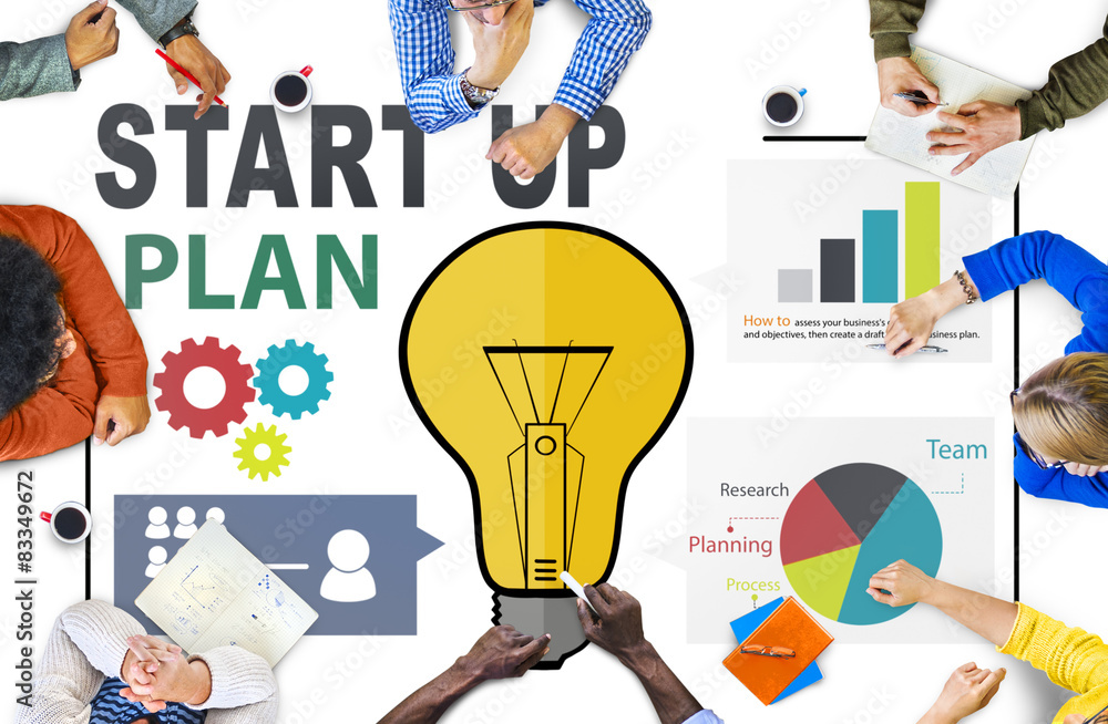 Start Up Launch Business Ideas Plan Creativity Concept