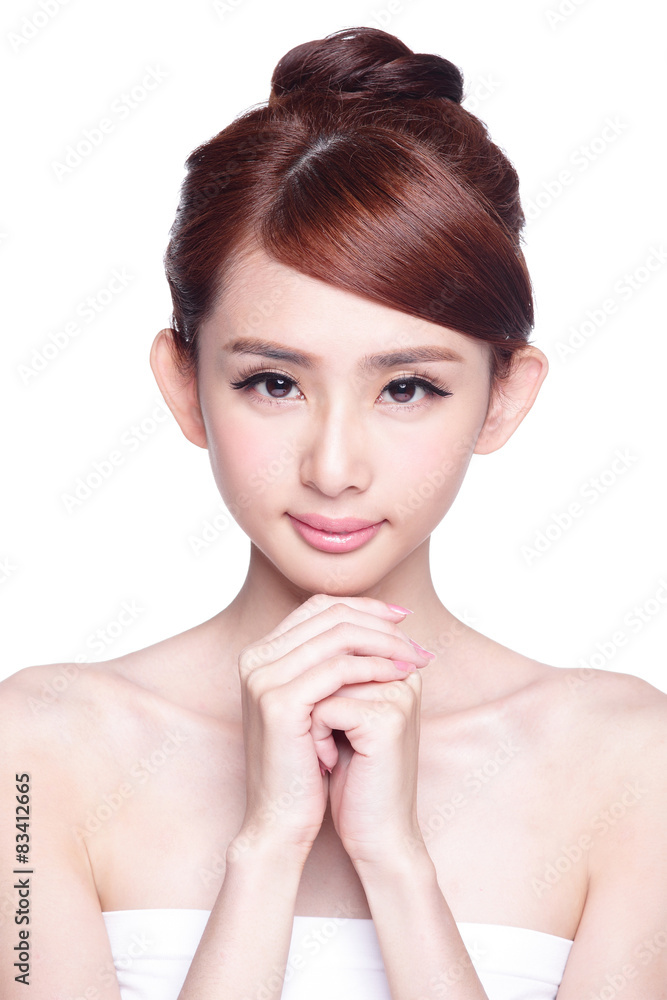 beautiful Skin care woman Face