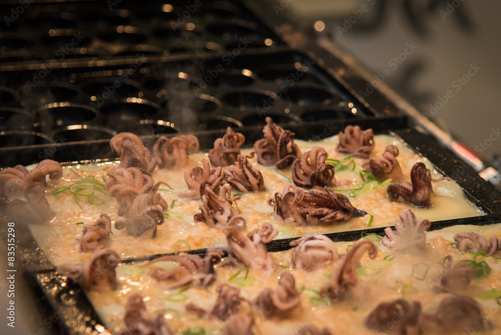 takoyaki at a food stall