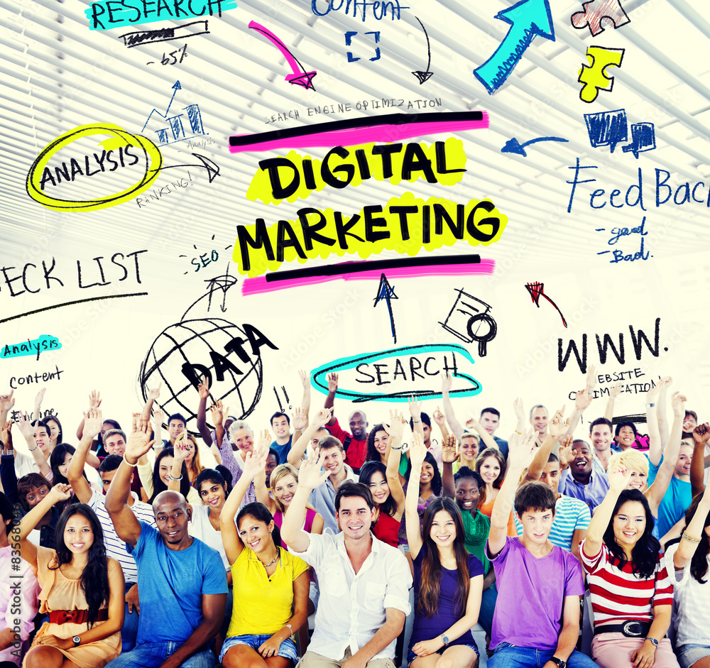 Digital Marketing Branding Strategy Online Media Concept