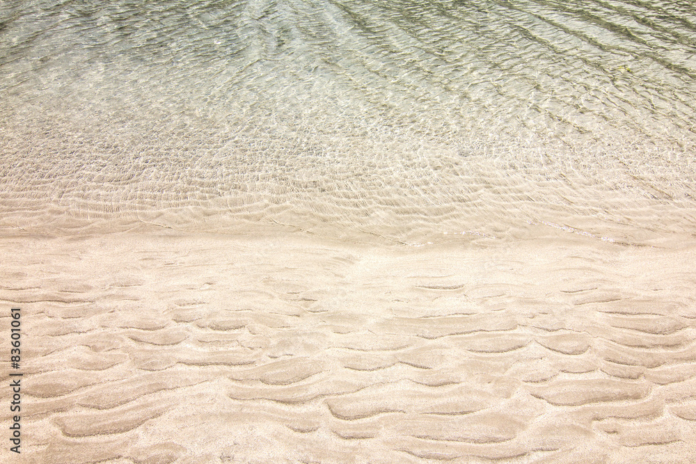 beach sand and water sea