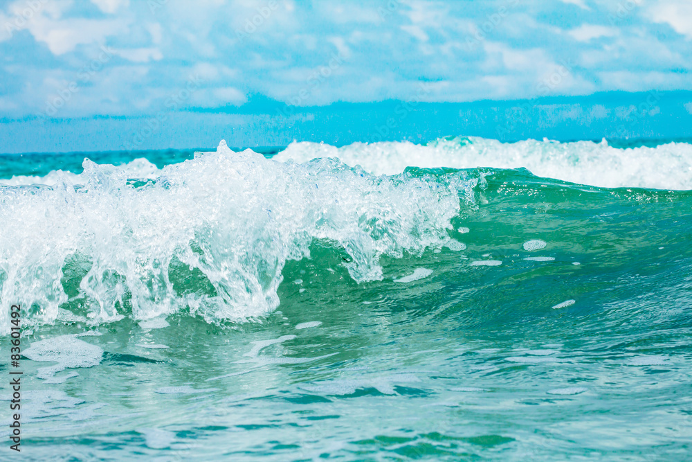 close up sea water surface