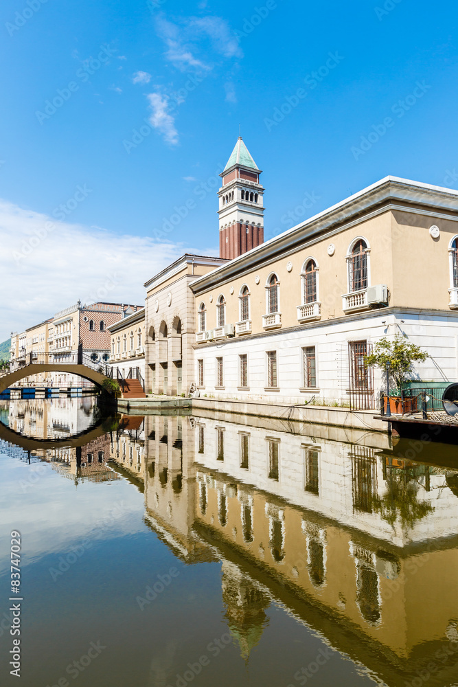 Hangzhou, China - on April 26, 2015: Hangzhou Shuicheng beautiful Building scenery锛�  Hangzhou Shuic