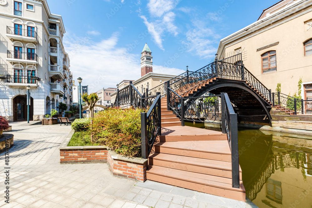 Hangzhou, China - on April 26, 2015: Hangzhou Shuicheng beautiful Building scenery锛�  Hangzhou Shuic