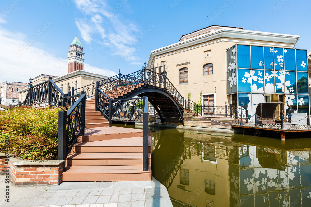 Hangzhou, China - on April 26, 2015: Hangzhou Shuicheng beautiful Building scenery锛�  Hangzhou Shuic