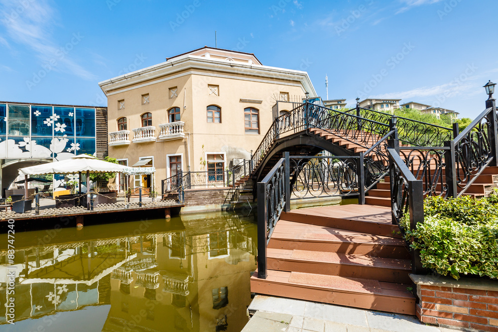 Hangzhou, China - on April 26, 2015: Hangzhou Shuicheng beautiful Building scenery，  Hangzhou Shuich