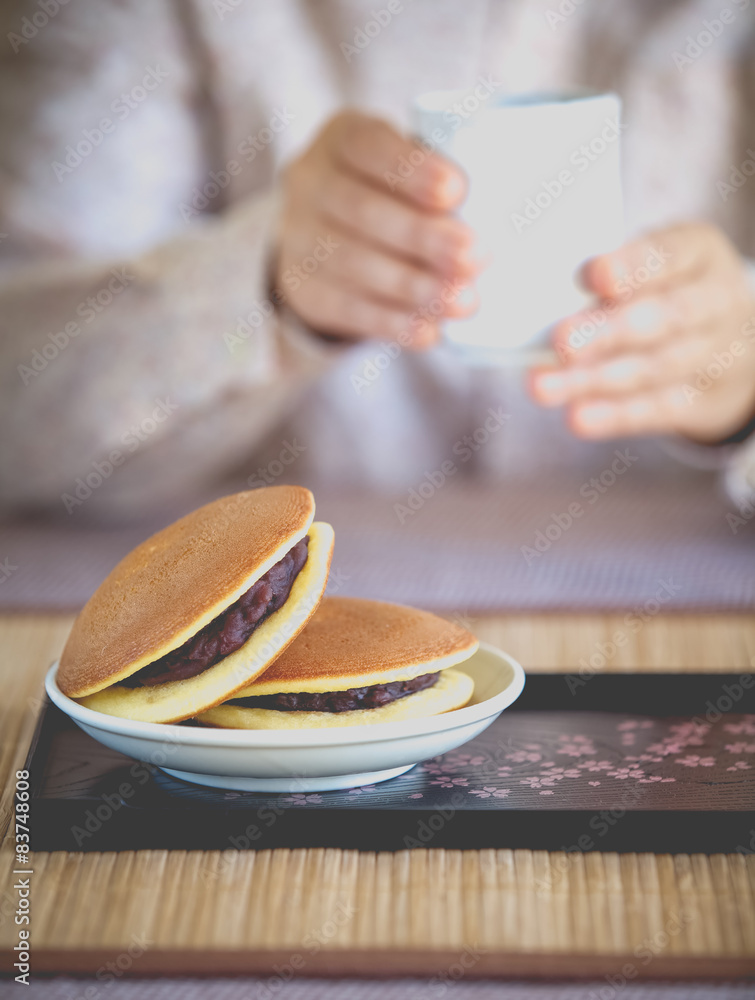 Dorayaki日式煎饼甜点和甜食