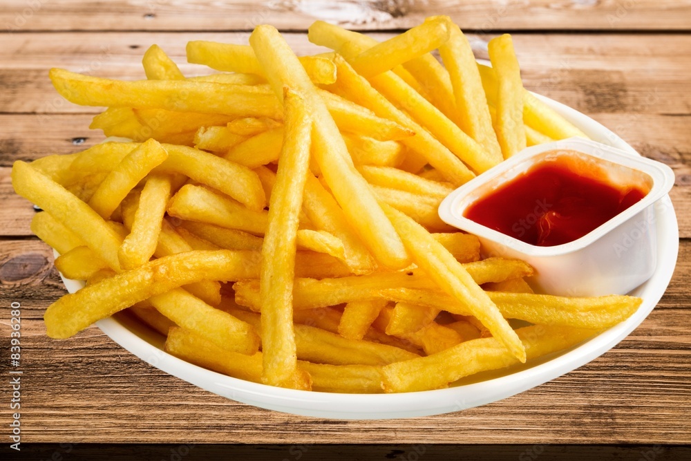 French Fries, Fast Food French Fries, Prepared Potato.