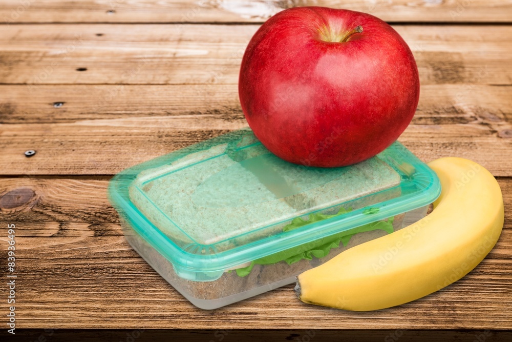 Lunch Box, Lunch, Packed Lunch.