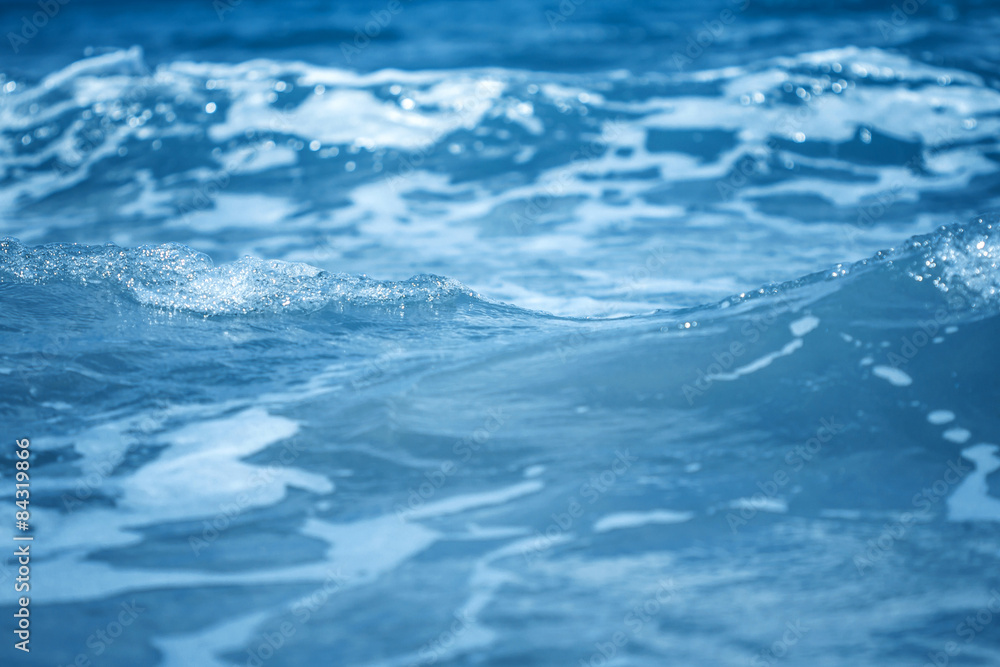 close up sea water surface