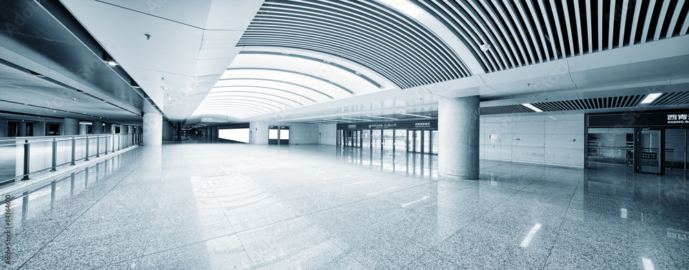 Empty floor in public building