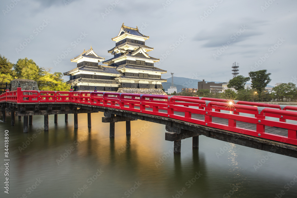 日本名古屋松本市松本城堡