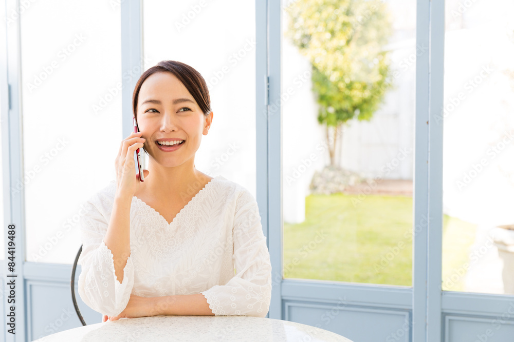 亚洲年轻女性生活方式形象