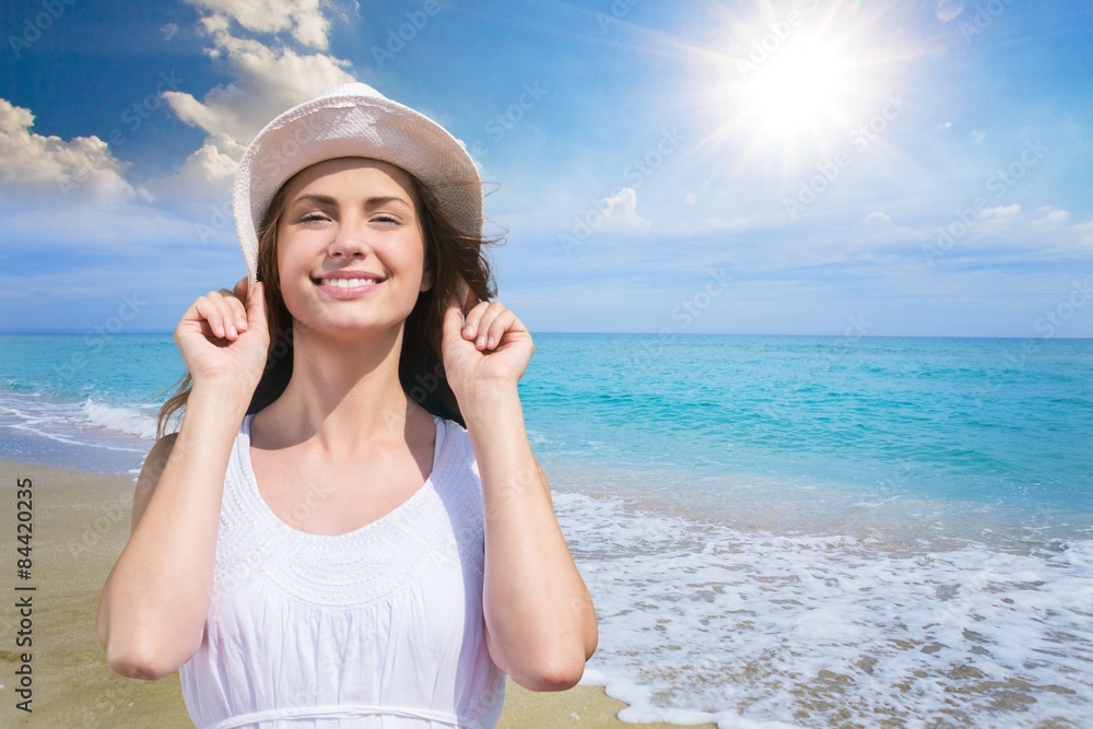 Sunhat, tan, women.