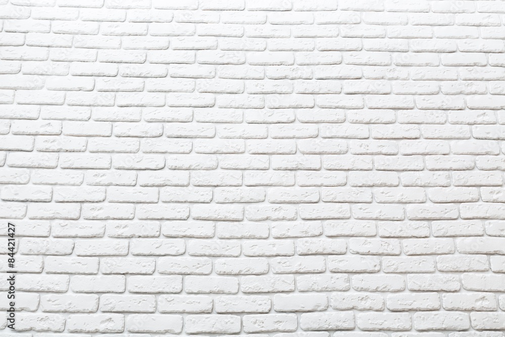 Wall, brick, white.