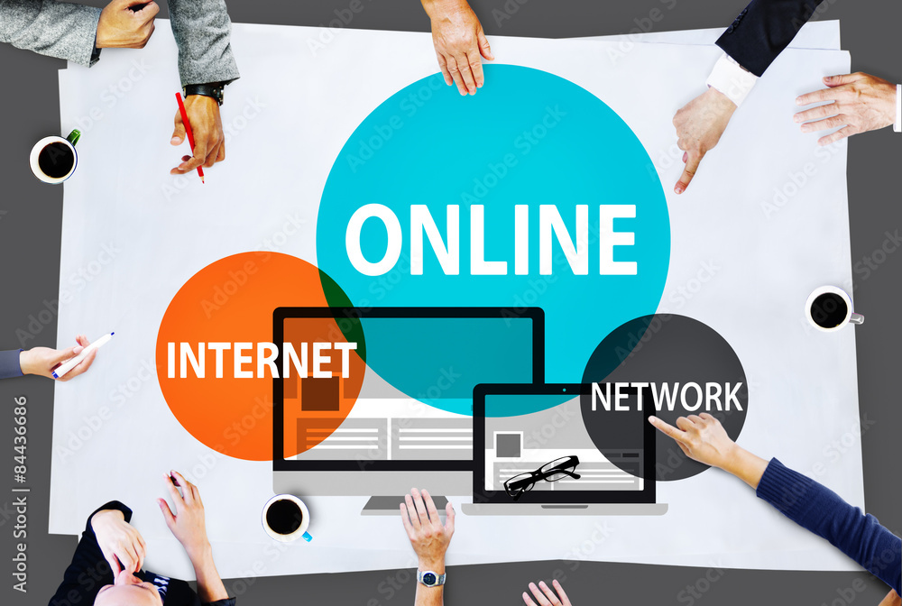 Online Network Internet Connnecting Concept