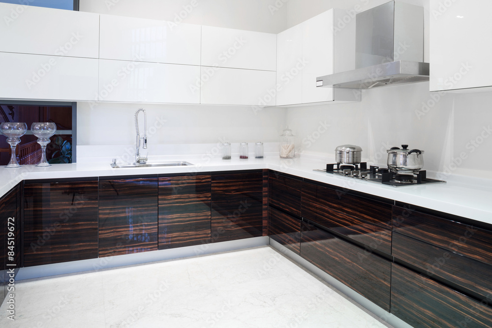 Modern kitchen interior and furnitures