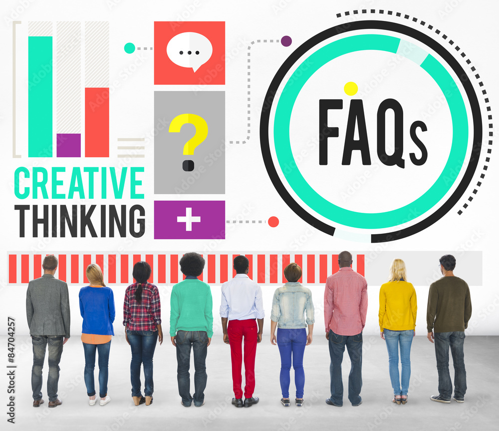 Frequently Asked Questions FAQ Problems Concept