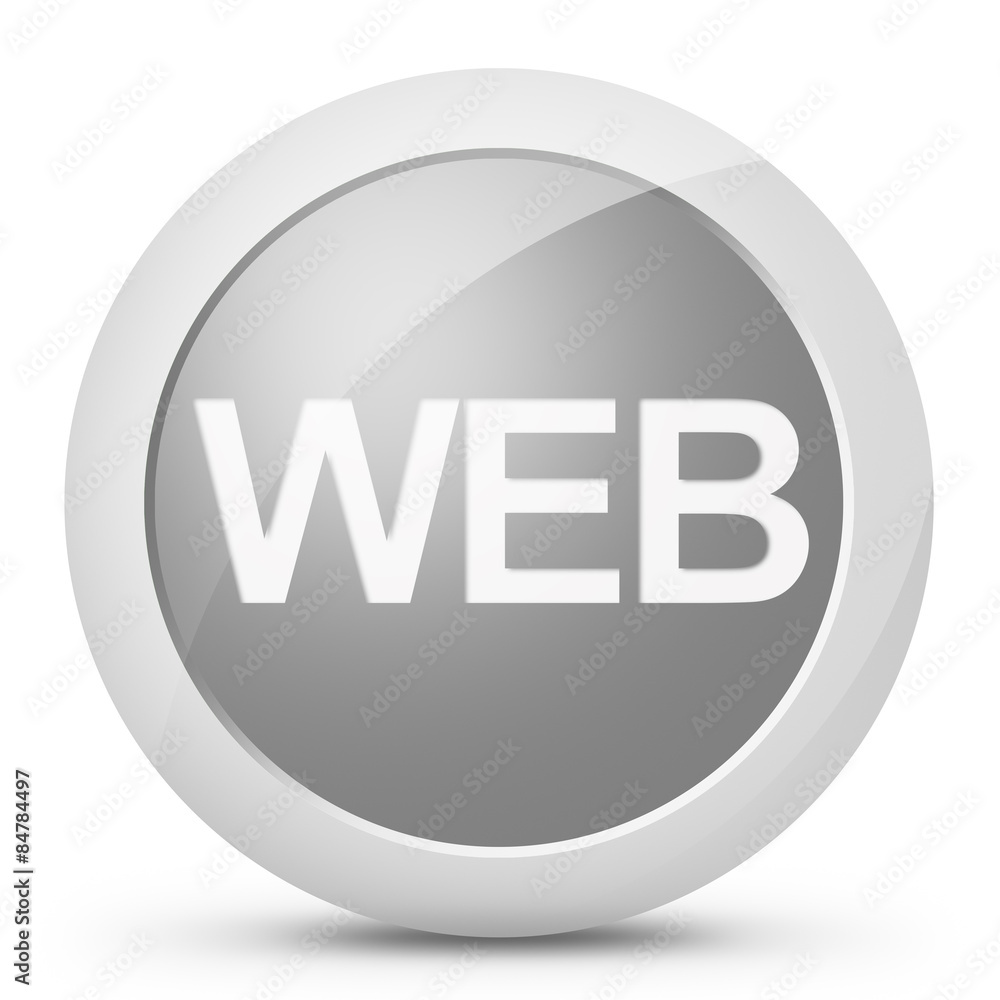 Tasto pulsante web colore grigio