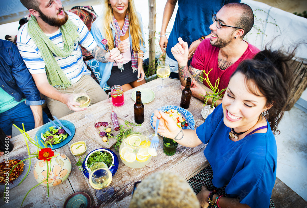 Beach Summer Dinner Party Celebration Concept