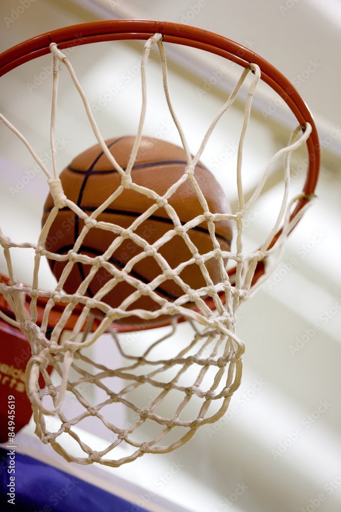 Basketball, Basketball Hoop, Close-up.