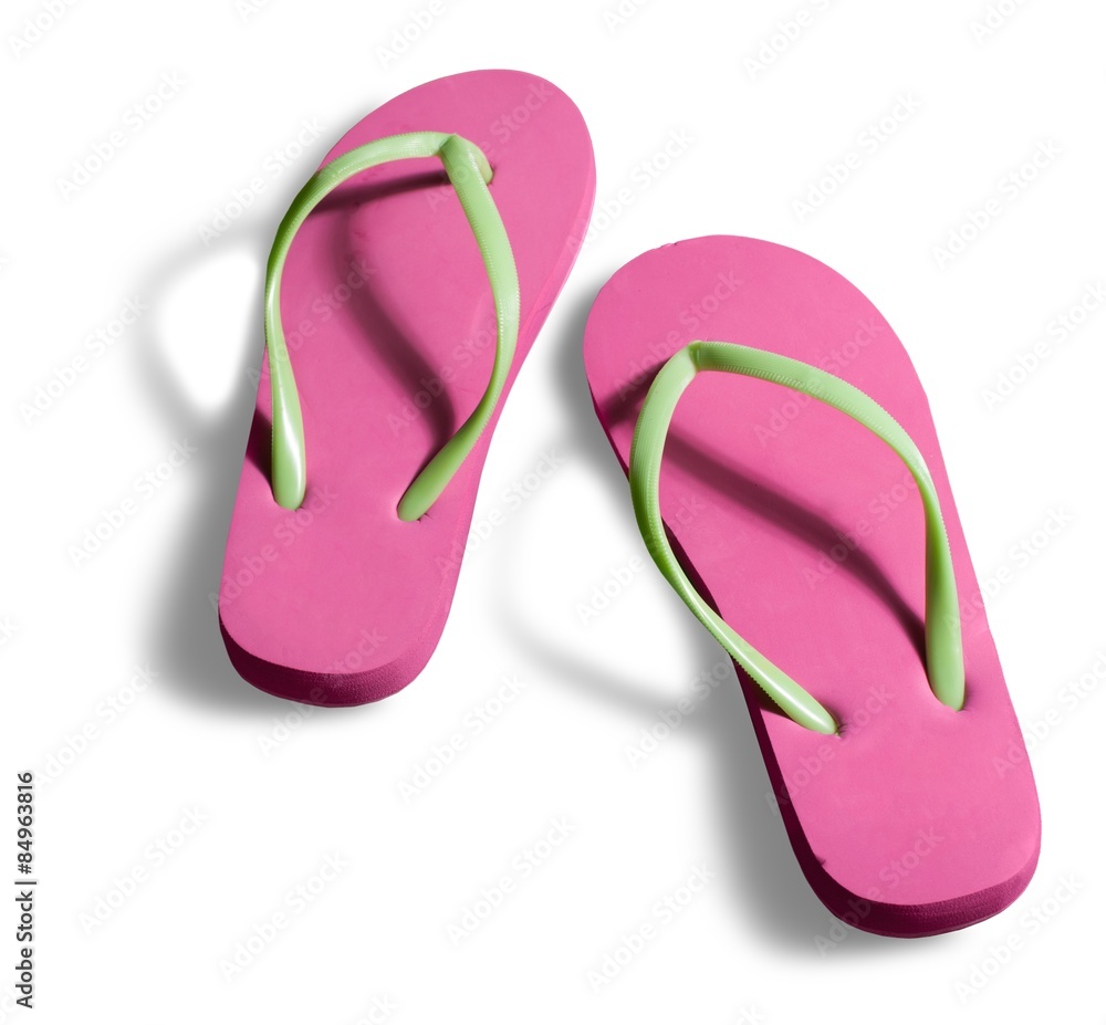 Flip-flop, Pink, Shoe.