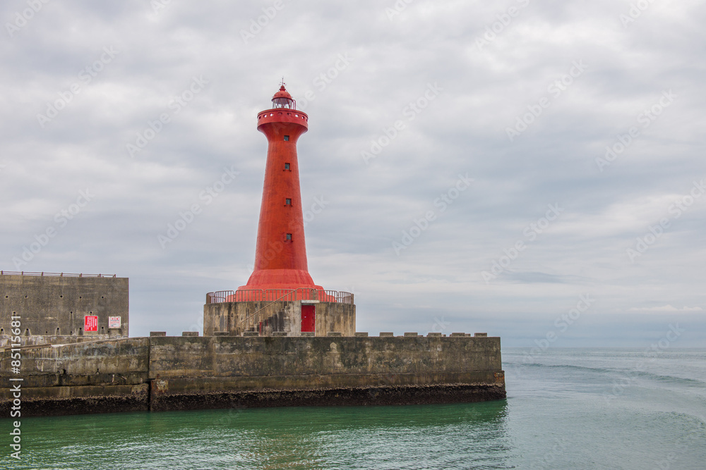 Lighthouse on sea