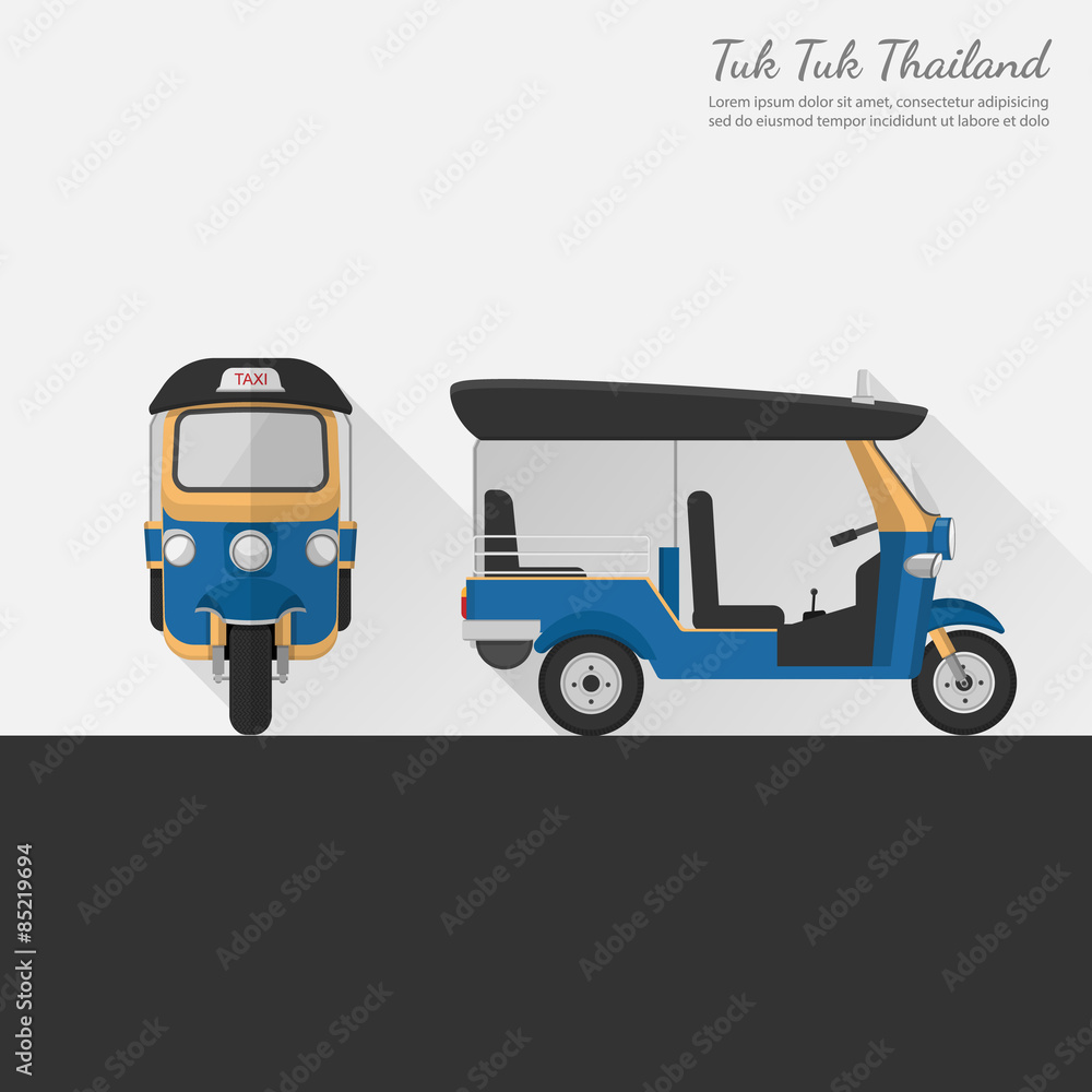 泰国Tuk Tuk.vector