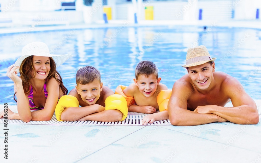 Pool, kids, resort.