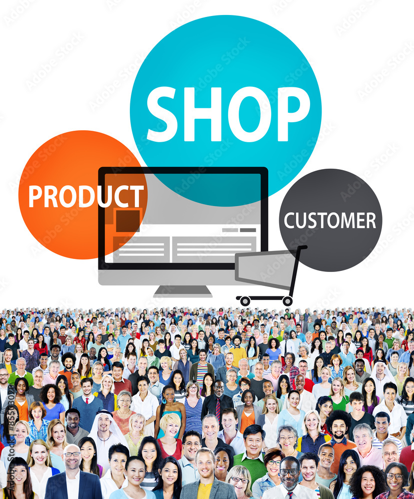 Shop Product Customer Buying Commercial Consumer Concept