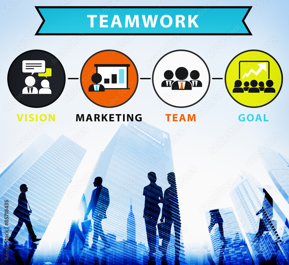 Teamwork Team Collaboration Connection Togetherness Concept