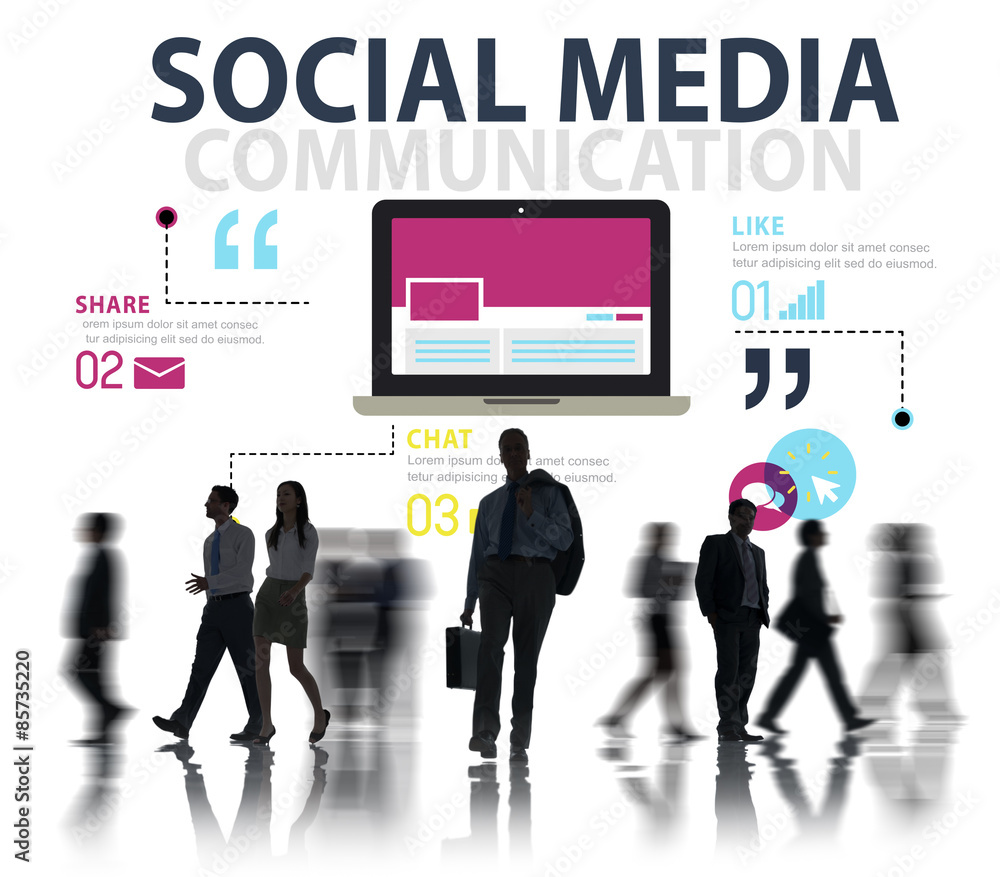 Social Media Social Networking Technology Connection Concept