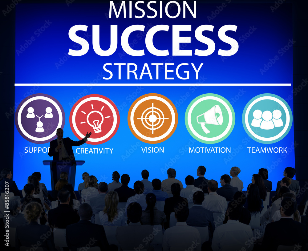 Mission Success Strategy Achievement Strategy Concept