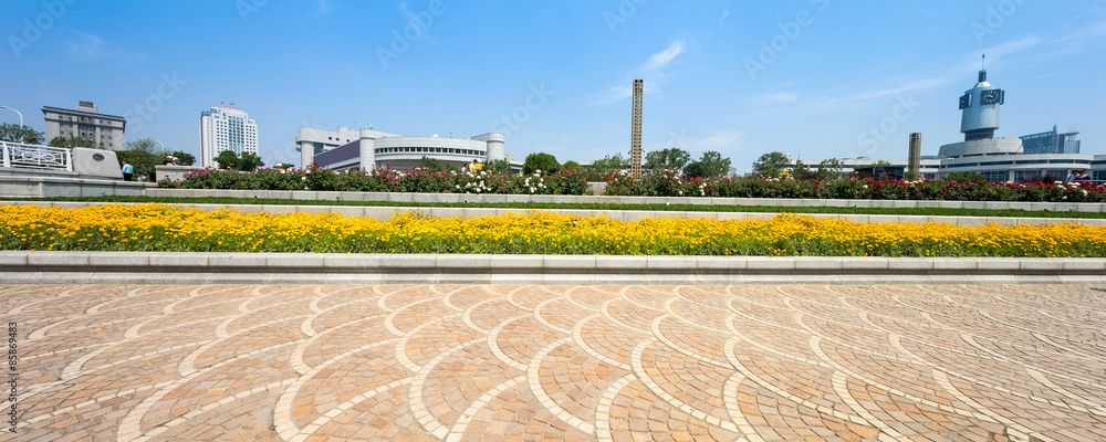 水泥地面道路城市建筑