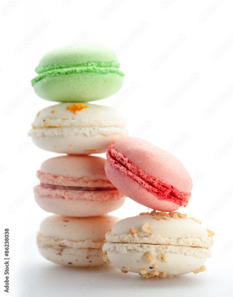 Macaroon，蛋糕，多色。