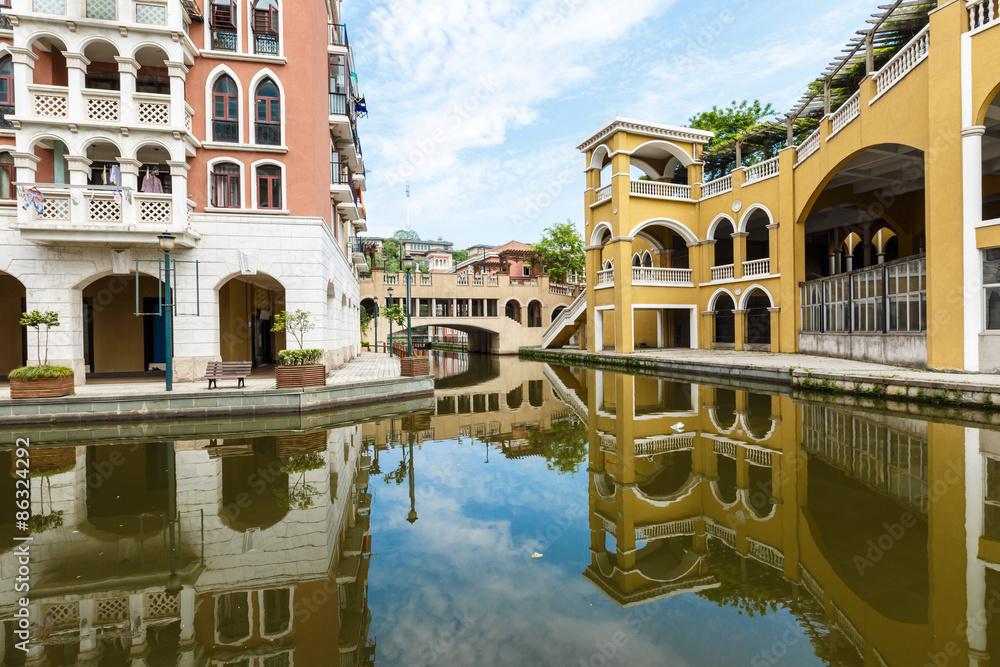 Hangzhou, China - on April 26, 2015:Hangzhou Shuicheng building  scenery ，  Hangzhou Shuicheng  is a