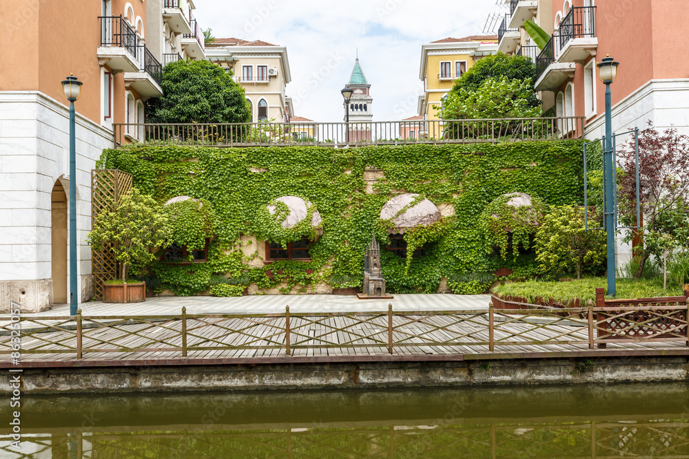 Hangzhou, China - on April 26, 2015:Hangzhou Shuicheng building  scenery ，  Hangzhou Shuicheng  is a